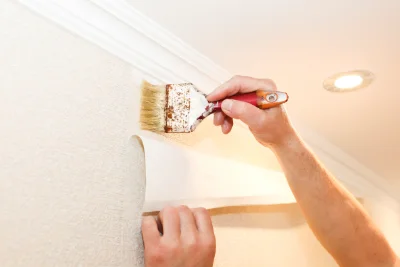 Pose de papier peint à Souzy — revêtements muraux et toiles de verre